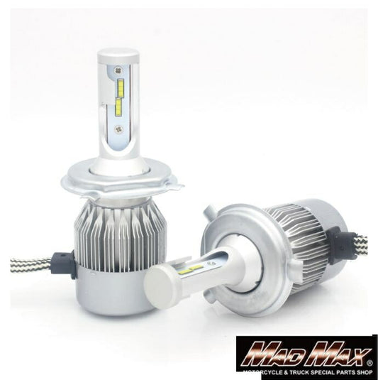 自動車用 両面発光 LED H4 Hi/Lo切替 ヘッドライト 汎用(12-24V)