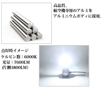Automotive Dual-Sided Emitting LED H4 Hi/Lo Selectable Headlight Universal (12-24V)