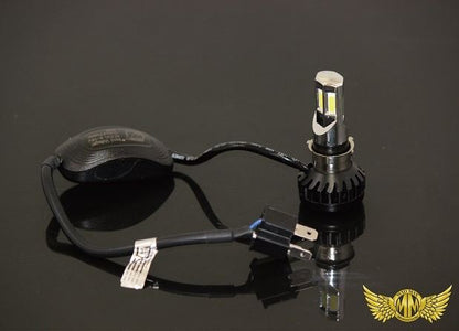 H4 6-Sided Fan-Cooled LED Bulb AC/DC Hi/Lo Switching 6500K 35W Universal (12V Only)