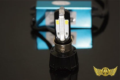 H4 U-shaped LED Bulb AC/DC 40W Blue with Position Light Universal (12V only)