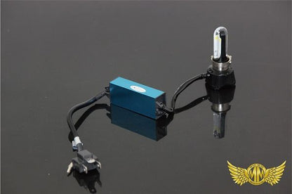 H4 U-shaped LED Bulb AC/DC 40W Blue with Position Light Universal (12V only)