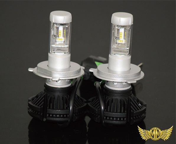 X3 LED H4 ヘッドライト Hi/Lo切替 防水 2個入 汎用(12V/24V兼用)