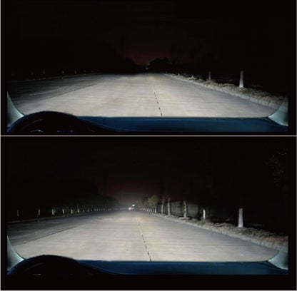 X3 H7 LEDヘッドライト 25W 6000LM 防水 ブルー 2個セット 汎用(12V/24V兼用)