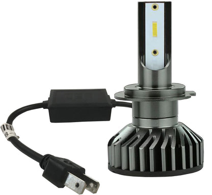 LED Headlight F2 H7 24W 3800LM 6000K 1pc Universal (12/24V Compatible)