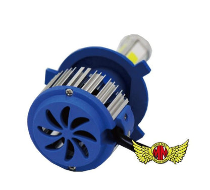 LEDヘッドライト H4 15W 2000LM 6000K 4面発光 1個 汎用(12V専用)