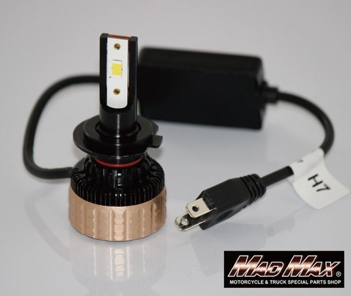 LEDヘッドライト LX H7 6000K 5500LM 1個 汎用(12V/24V兼用)