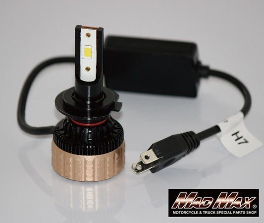 LEDヘッドライト LX H7 6000K 5500LM 1個 汎用(12V/24V兼用)