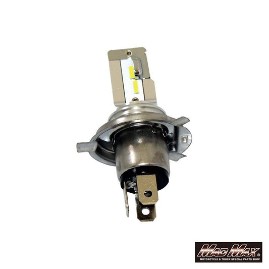 LEDヘッドライト H4/HS1 1600LM 6000K ホワイト発光 1個 汎用(DC12V)