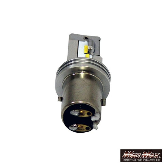 LEDヘッドライト H6/BA20D 1600LM 3000K イエロー発光 1個 汎用(DC12V)