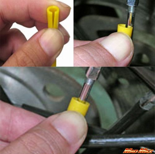 バイク/自転車用 スポークラップ ホワイト 230mm 10本入 汎用