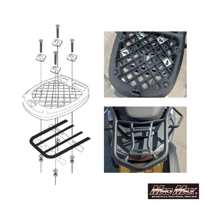 リアボックス パンドラ パニアケース ホワイト 45L 汎用