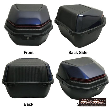 リアボックス ロボックス トップケース ブルー 34L 汎用
