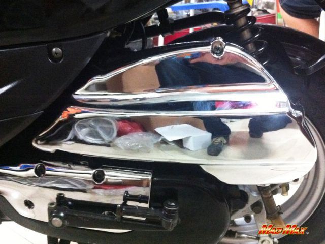 Air Cleaner Cover, Chrome, Jog (SA36J/SA39J)