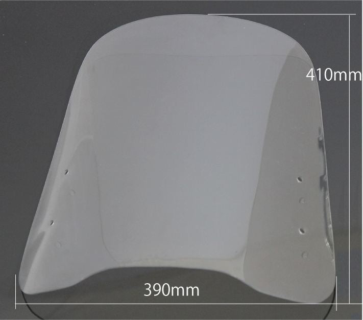 ウインドスクリーン クリア 高さ400×上幅300×下幅400mm 汎用
