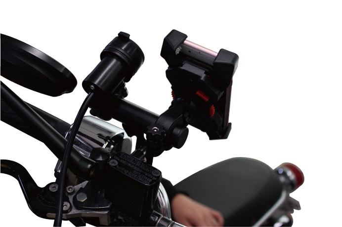 Handlebar Holder, Second Bar, Handlebar Clamp (Vertical Type), Black, 106mm, Universal