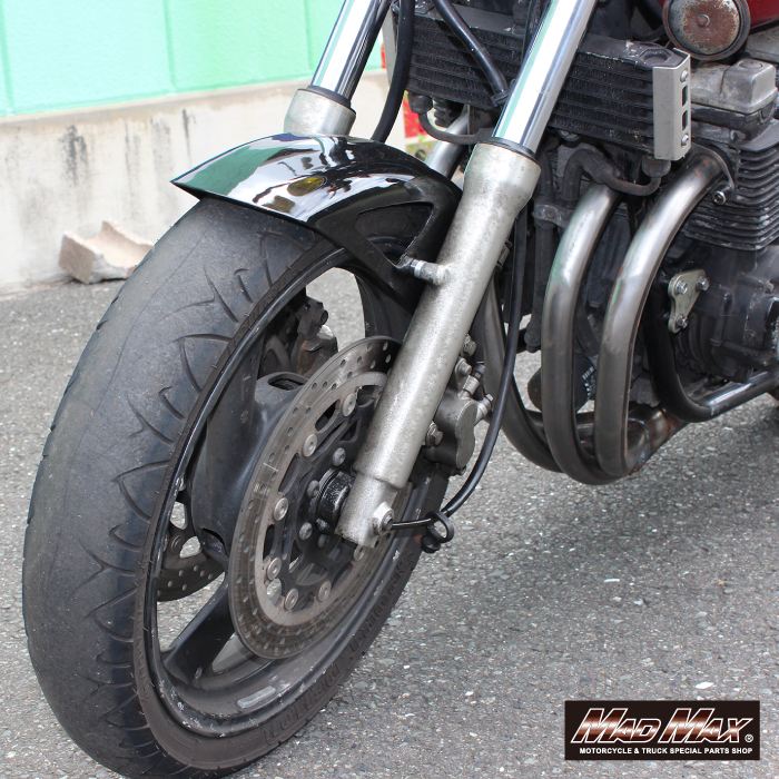 ショートフロントフェンダー ブラック 汎用