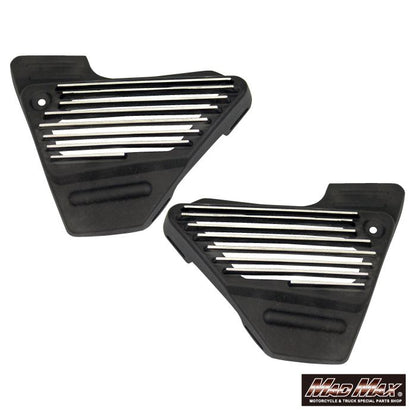 アルフィンカバー マットブラック/フィン削出し 左右セット XJR400