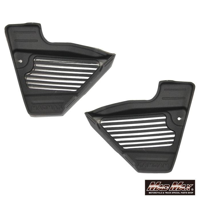 アルフィンカバー マットブラック/フィン削出し 左右セット XJR400