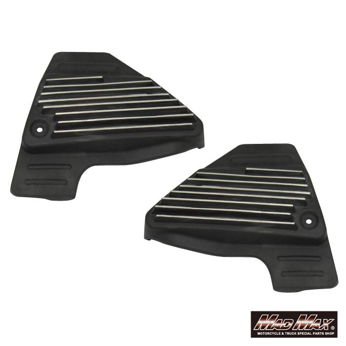 アルフィンカバー マットブラック/フィン削出し 左右セット XJR400