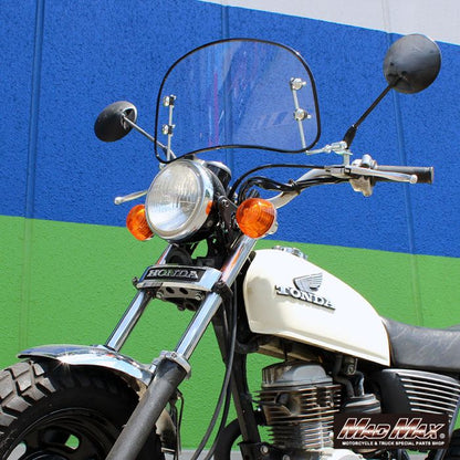 風防ミドルサイズ クリア/ブラック 縦225×横415×厚み3mm 汎用