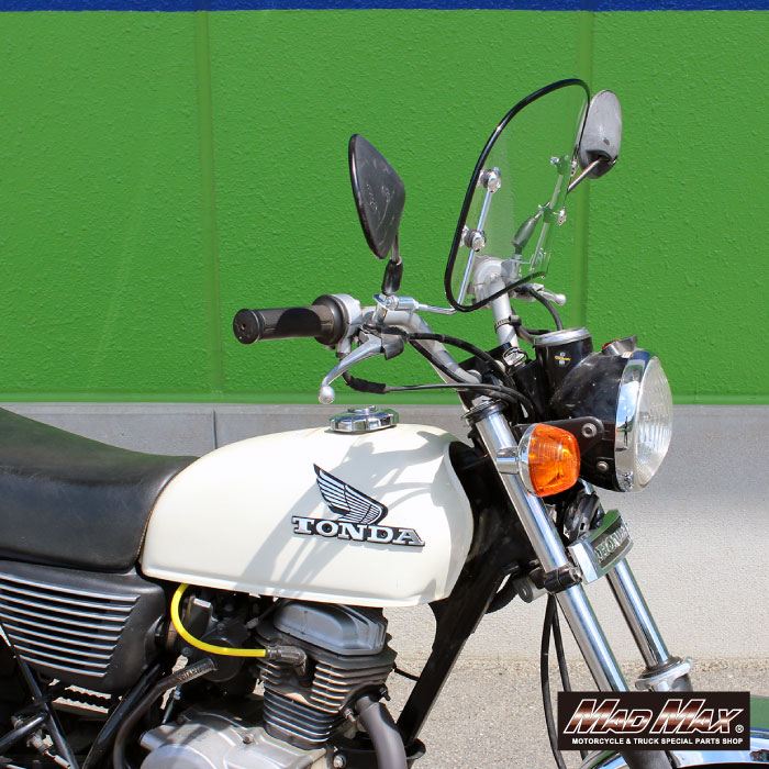 風防ミドルサイズ クリア/ブラック 縦225×横415×厚み3mm 汎用