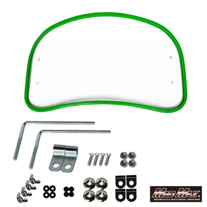 風防ミドルサイズ クリア/グリーン 縦225×横415×厚み3mm 汎用