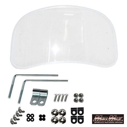 風防ミドルサイズ クリア/ホワイト 縦225×横415×厚み3mm 汎用