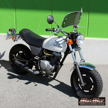 風防ミドルサイズ スモーク/メッキ 縦225×横415×厚み3mm 汎用