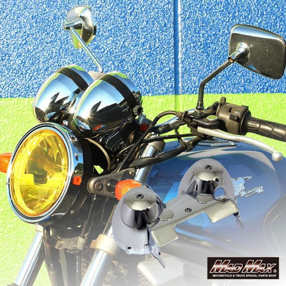 メーターロアカバー メッキ バリオス ゼファーカイ ZRX400/1100