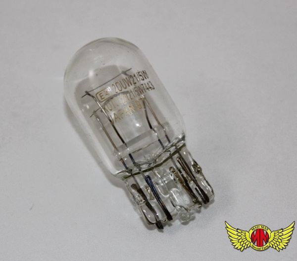 ウェッジ球 T20/7443 バルブ ダブル球 12V/21W/5W クリア 1個 汎用(12V車専用)