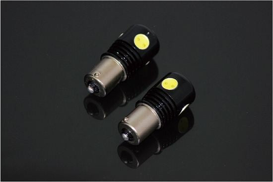 S25(BA15S) ハイパワー LEDバルブ シングル球 ホワイト 2個セット 汎用(12V/24V兼用)
