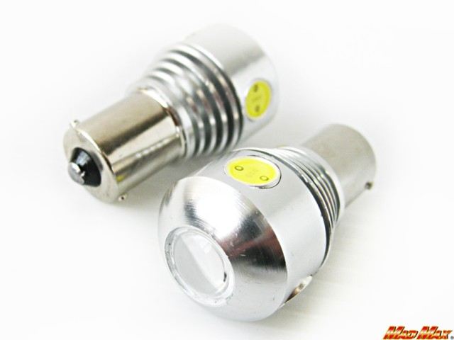S25(BA15S) 9.5W High Power LED Bulb Single, White, 2-Piece Set, Universal (12V/24V compatible)