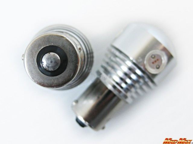 S25(BA15S) 9.5WハイパワーLEDバルブ シングル球 オレンジ 2個セット 汎用(12V/24V兼用)