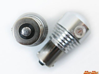 S25(BA15S) 9.5WハイパワーLEDバルブ シングル球 オレンジ 2個セット 汎用(12V/24V兼用)