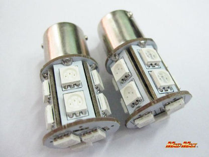 LED S25(BA15S) シングル球 3chip SMD 13連 アンバー 2個セット 汎用(12V用)