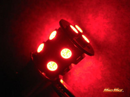 LED S25(BAY15d) ダブル球 3chip SMD 13連 レッド 2個セット 汎用(12V用)