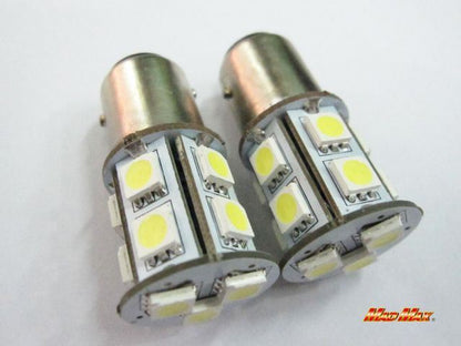 LED S25(BA15S) シングル球 3chip SMD 13連 ホワイト 2個セット 汎用(24V用)