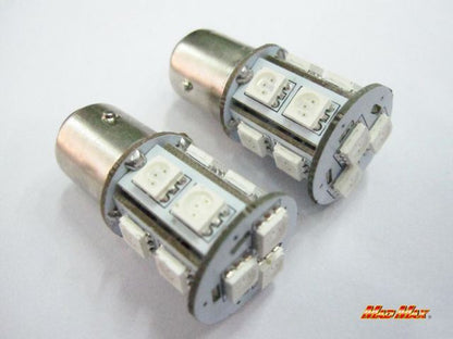 LED S25(BAY15d) ダブル球 3chip SMD 13連 レッド 2個セット 汎用(24V用)