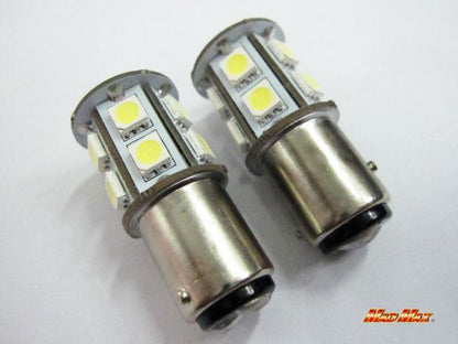 LED S25(BAY15d) ダブル球 3chip SMD 13連 ホワイト 2個セット 汎用(24V用)