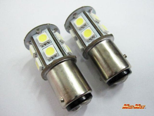 LED S25(BAY15d) ダブル球 3chip SMD 13連 ホワイト 2個セット 汎用(24V用)