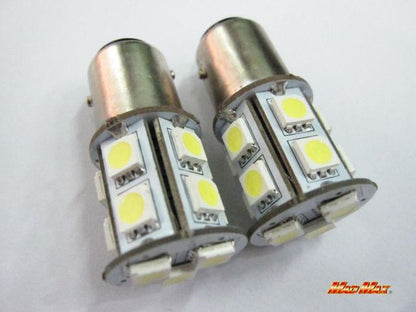 LED S25(BAY15d) ダブル球 3chip SMD 13連 ホワイト 2個セット 汎用(24V用)