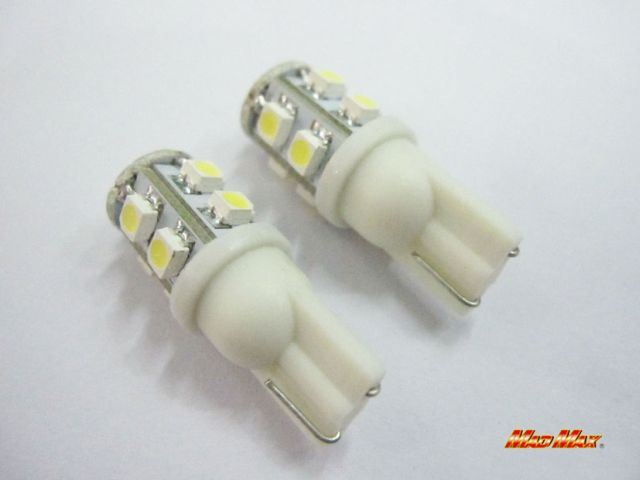 LED T10 ウェッジ球 SMD 10連 ホワイト 2個セット 汎用(24V用)