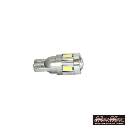 T10 SMDバルブ(15粒) ウェッジ球 6500K ホワイト 1個 汎用(12V/24V兼用)