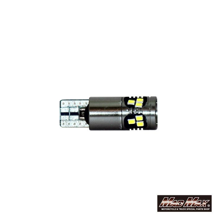 T10 SMDバルブ(18粒) ウェッジ球 6500K ホワイト 1個 汎用(12V/24V兼用)