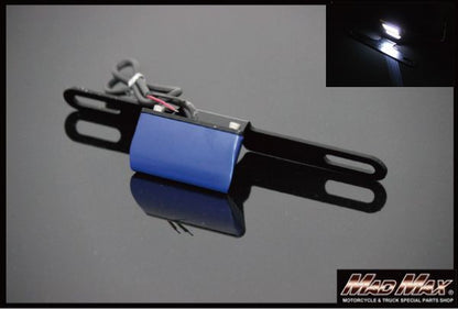6LED ライセンスランプ ホワイト発光 ブルー 汎用