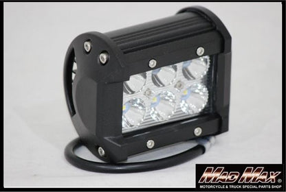 LED Light Bar, 6-Lamp, Work Light, Waterproof, 18W, 79x97x64mm (HxWxD), Universal (12V-24V compatible)