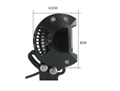 LED Light Bar, 6-Lamp, Work Light, Waterproof, 18W, 79x97x64mm (HxWxD), Universal (12V-24V compatible)