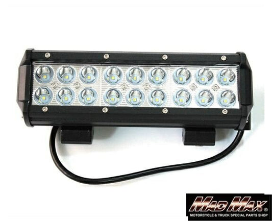 LEDライトバー18連 ワークライト 防水 54W 縦95×横230×厚64mm 汎用(12V-24V兼用)