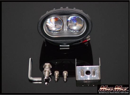 小型2灯式 LEDフォグランプ 20W 縦63×横97×奥行70mm 汎用(12V/24V兼用)