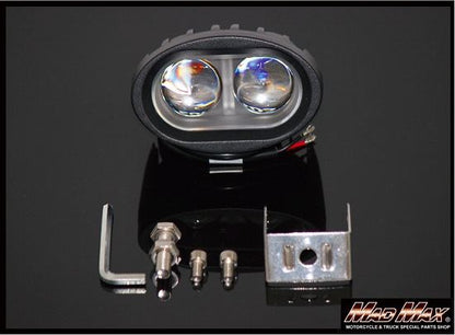 小型2灯式 LEDフォグランプ 20W 縦63×横97×奥行70mm 汎用(12V/24V兼用)
